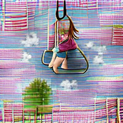 Girl on a Swing: A Moment of Joy