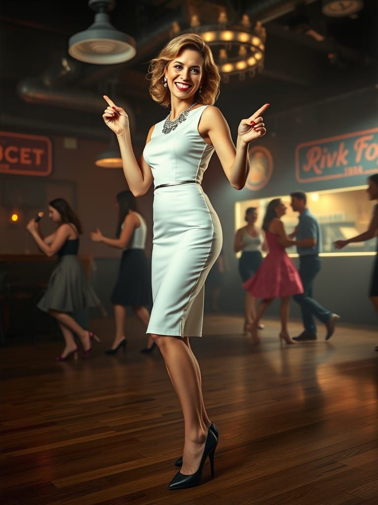 Sultry Rockstar in Smoky Club