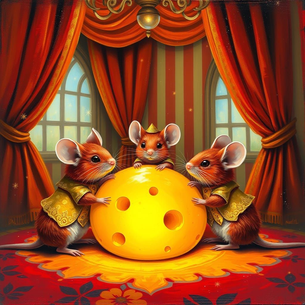 Vibrant Red and Yellow Whimsy in Embroidered Luxury