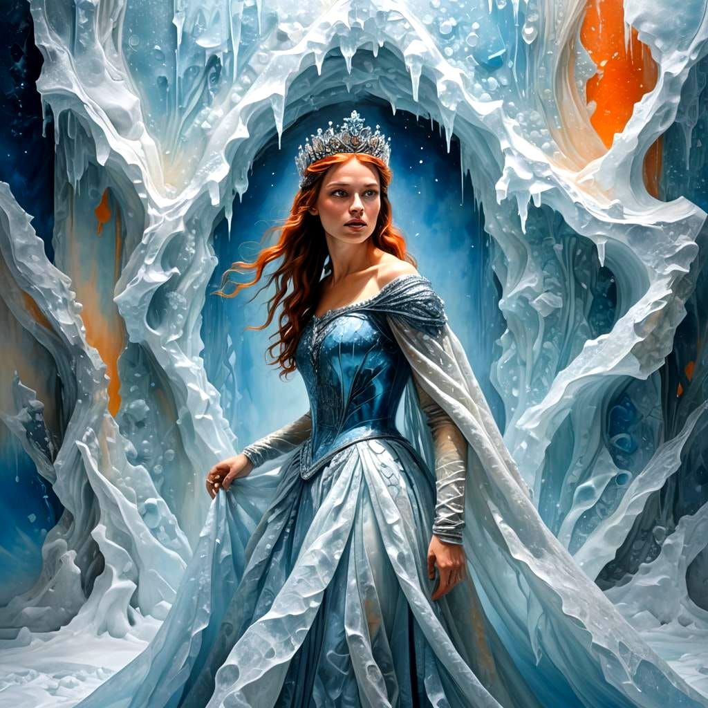 Princess Emerges from Canvas in Lavish Museum