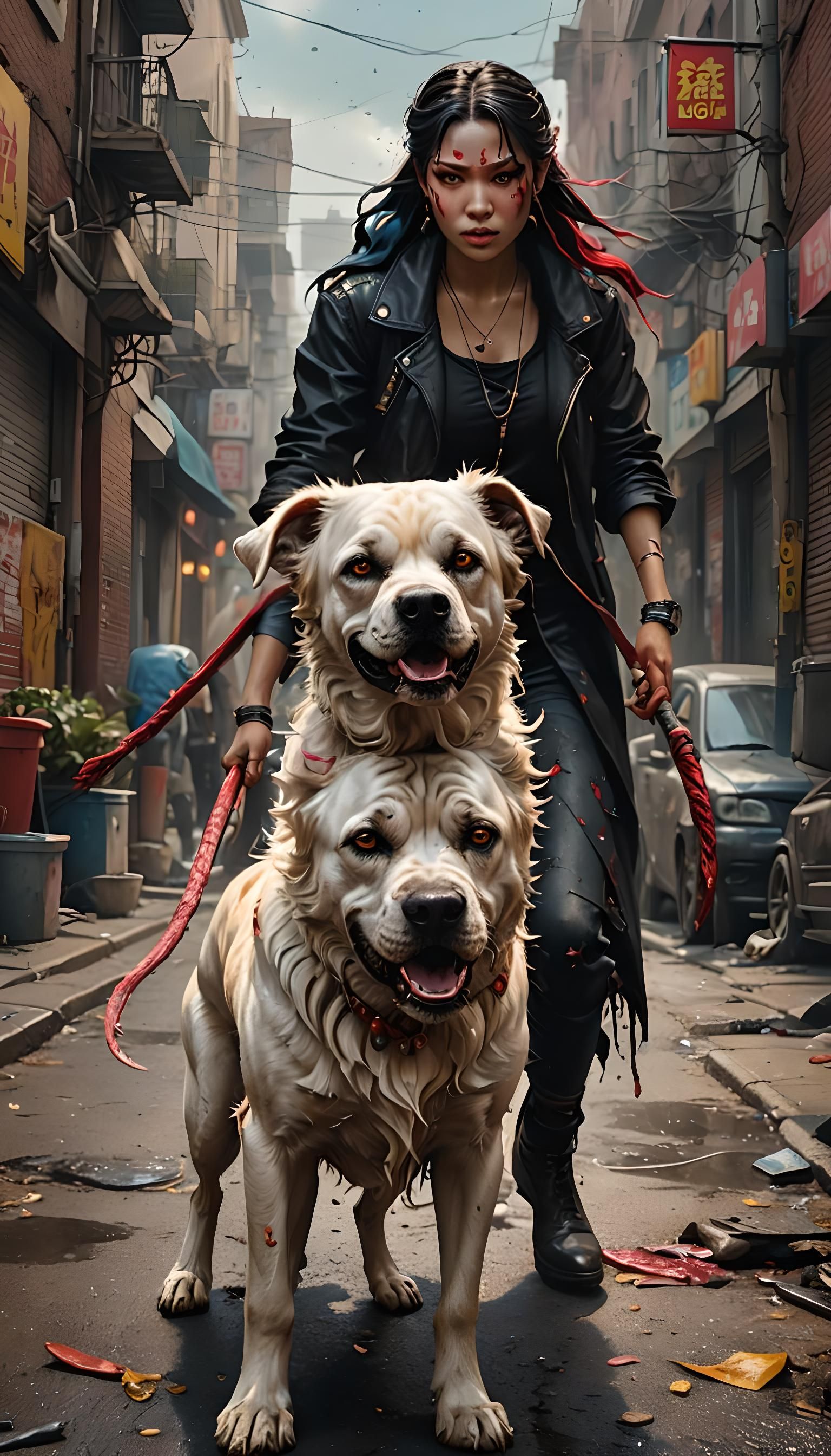 Jezebel Demon God Returns: Hyperrealistic Splash Art