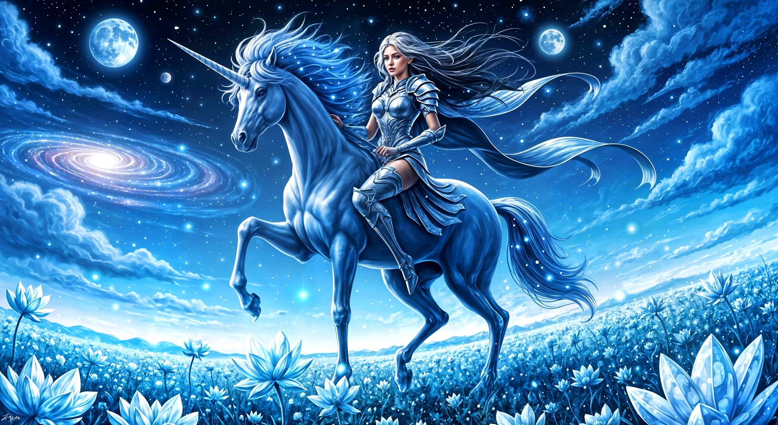 Cosmic Unicorn Ride with Goddess Warrior