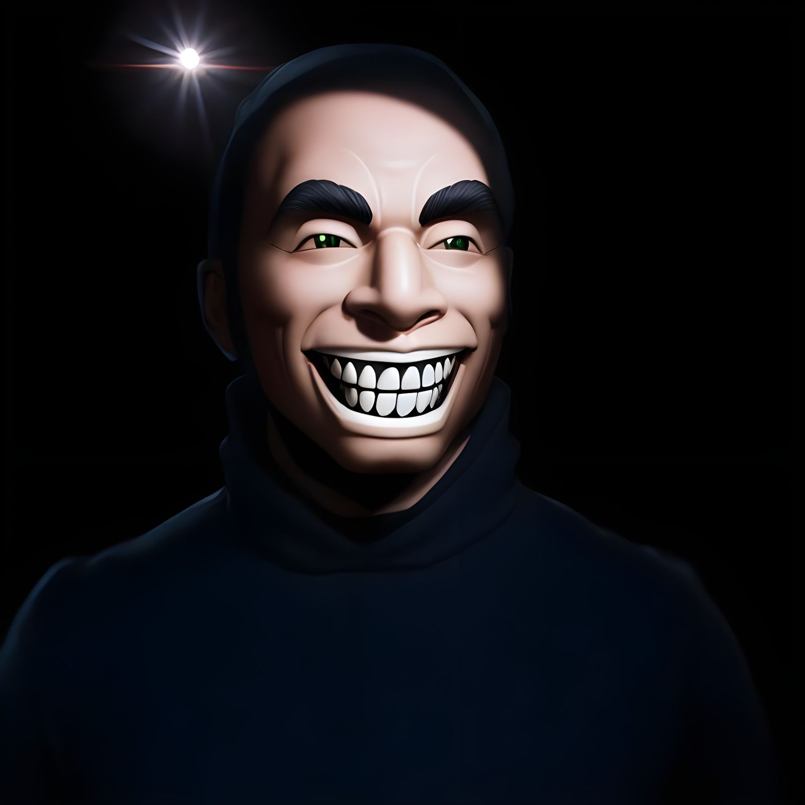 Beastly Grinning Fool in the Night