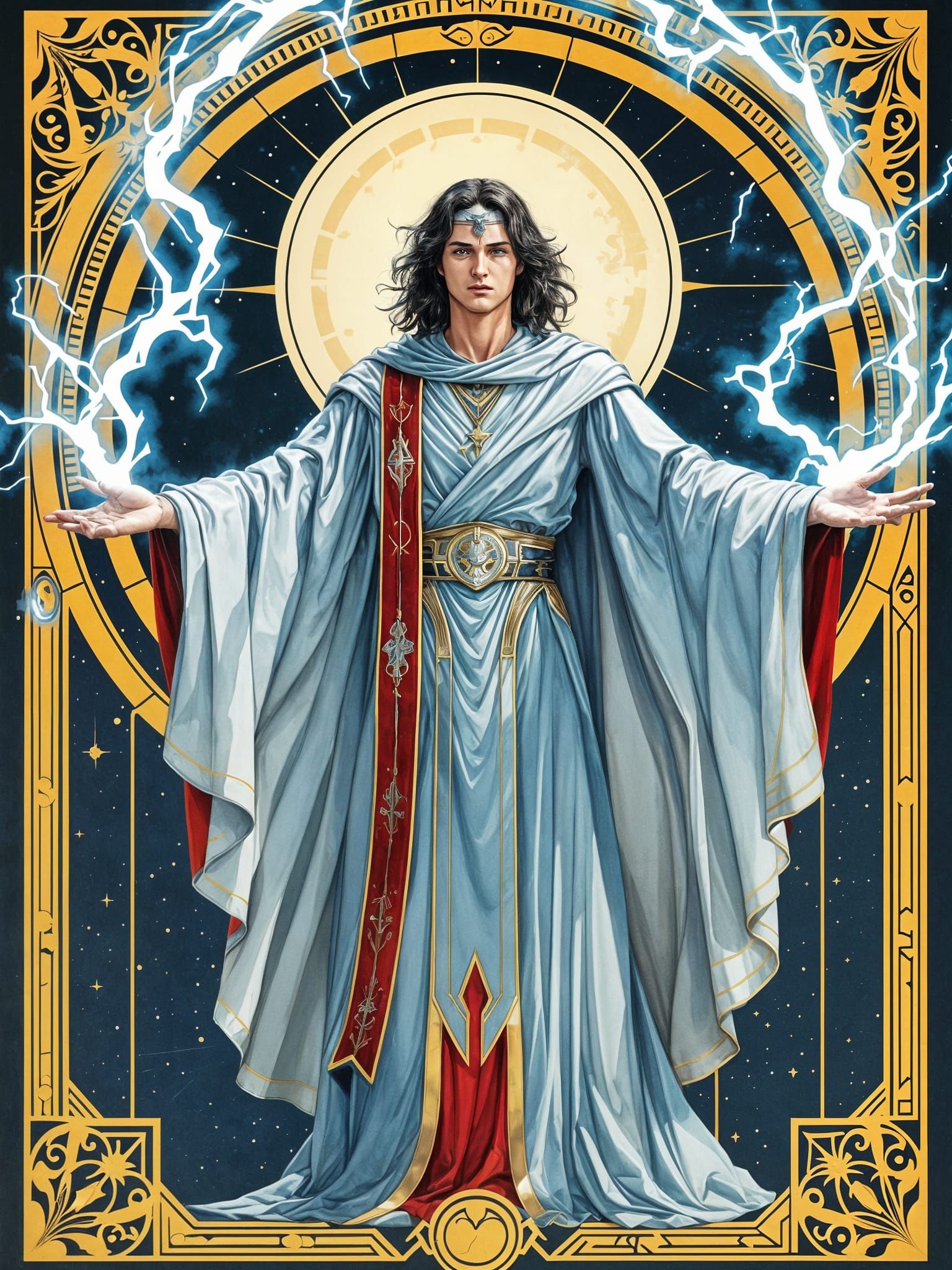 Light-Side Sith Lord Art Deco Poster