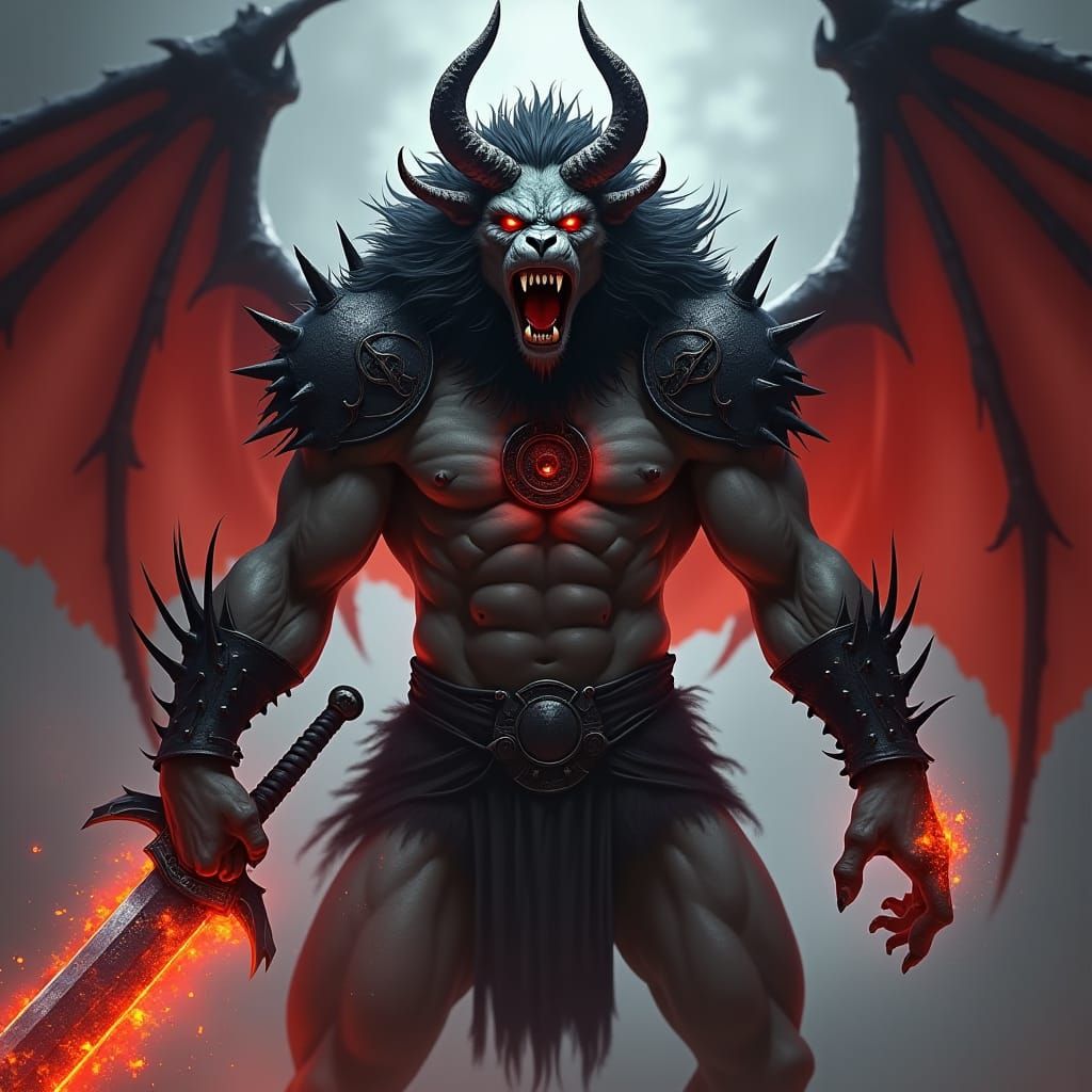Fierce Werelion Demon Concept Art