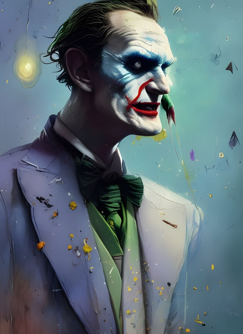 Crayon Caricature of Patrick Wilson as Joker