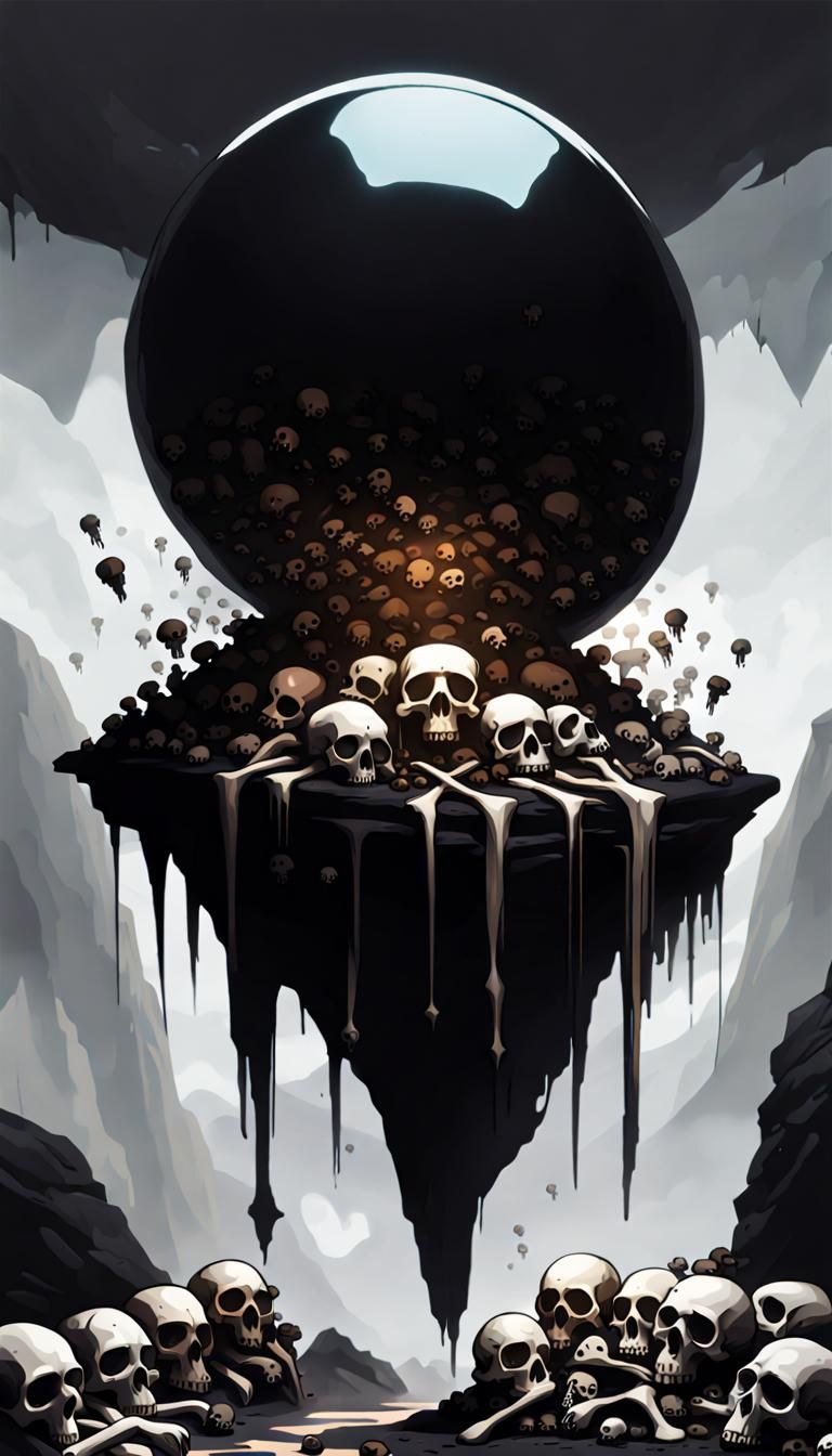 Eerie Obsidian Orb Concept Art