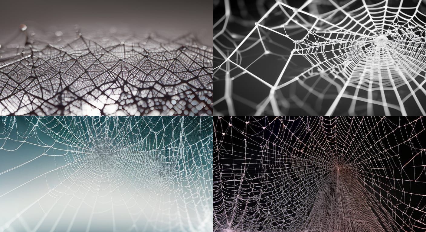 Cracked Glass Cube with Fractal Spiderweb Effect