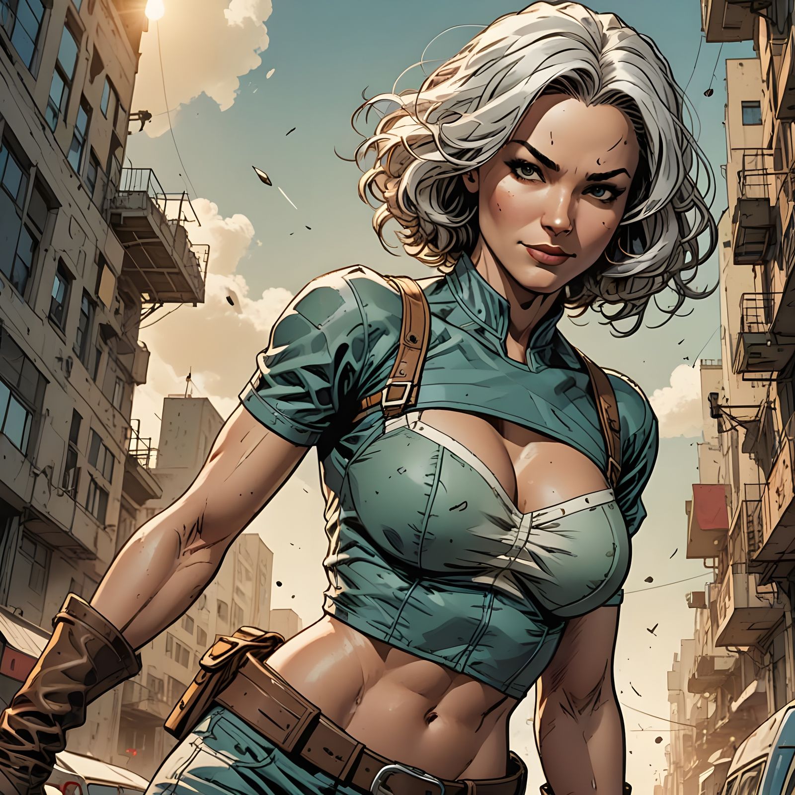 Rogue in Comic Book Cinematic Style