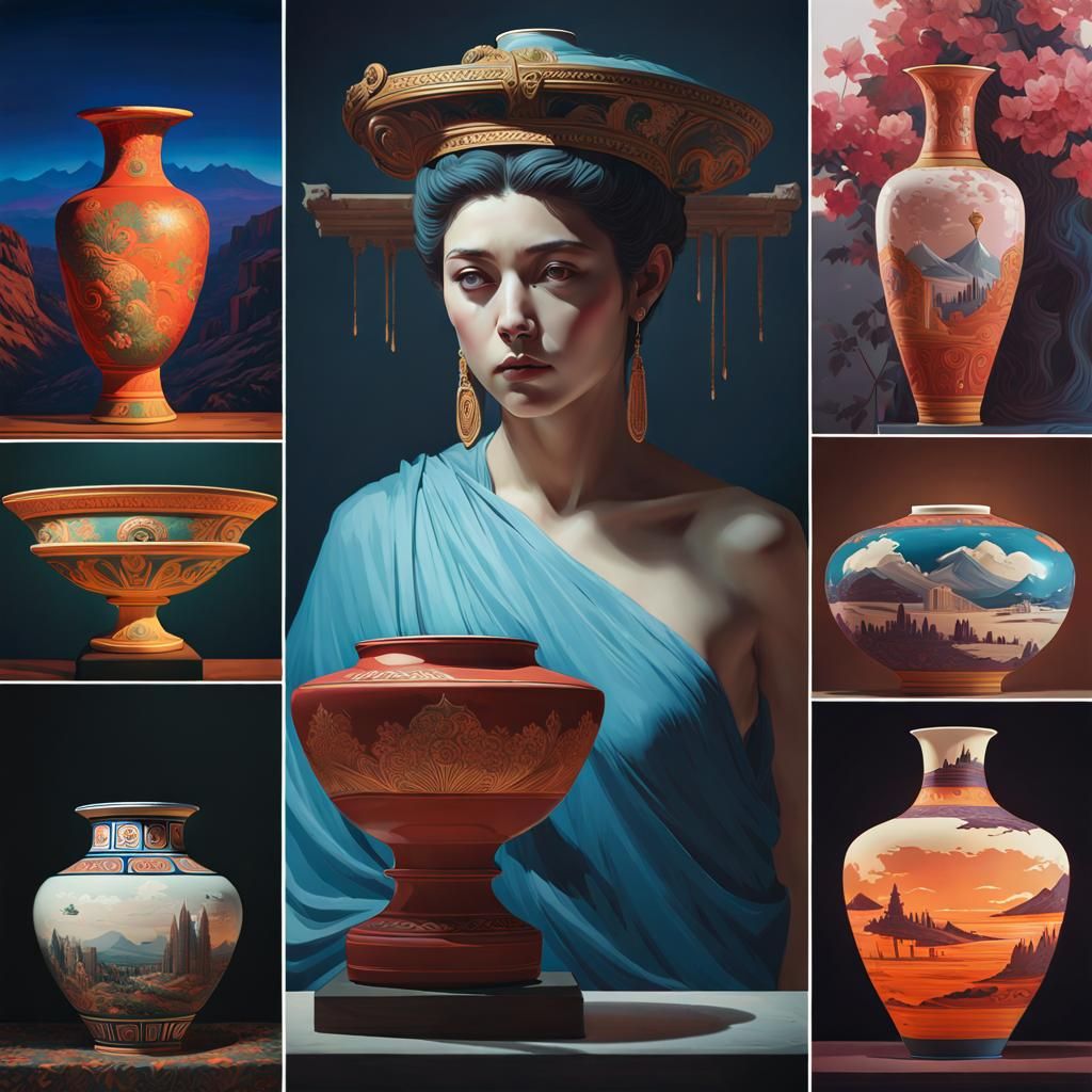 Representations of alien-made greek vases across history. (VASECORE 0001)