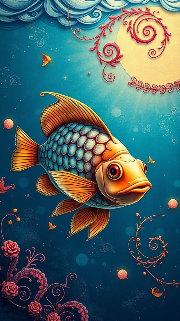 Pearl Fish Tranquility Rafael Santi complementary colors dee...