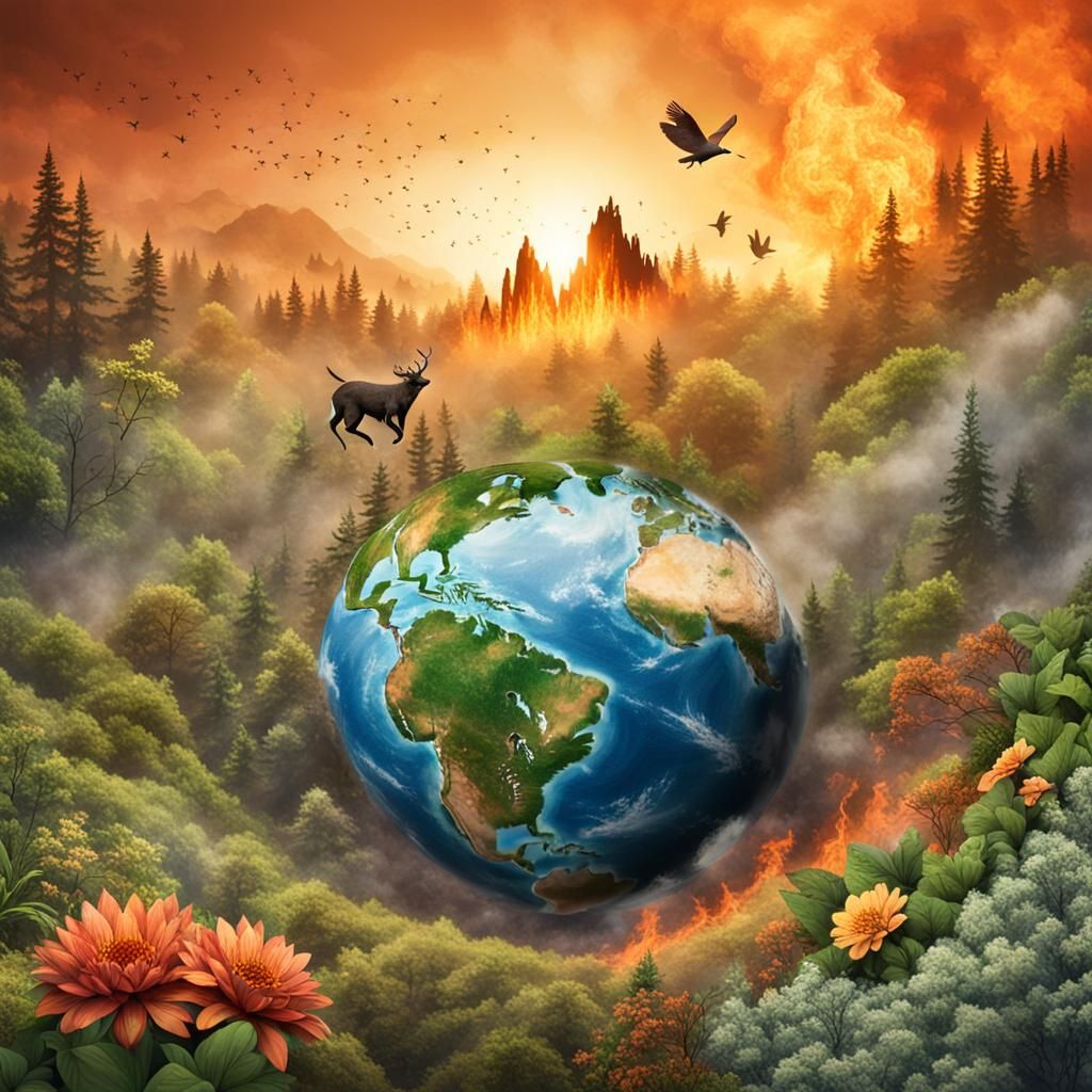 Earth Divided: Fire and Life in Duality