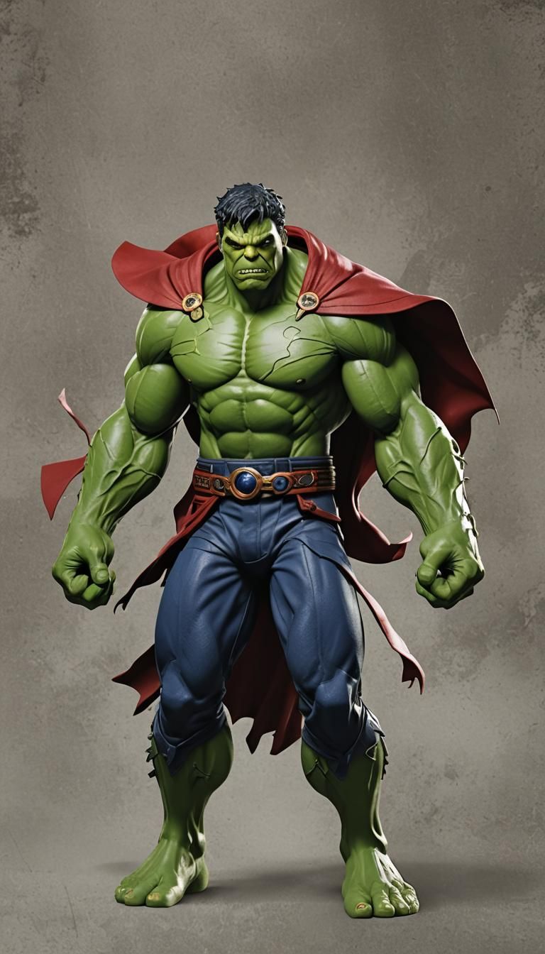 Hulk and Doctor Strange Hybrid Fusion