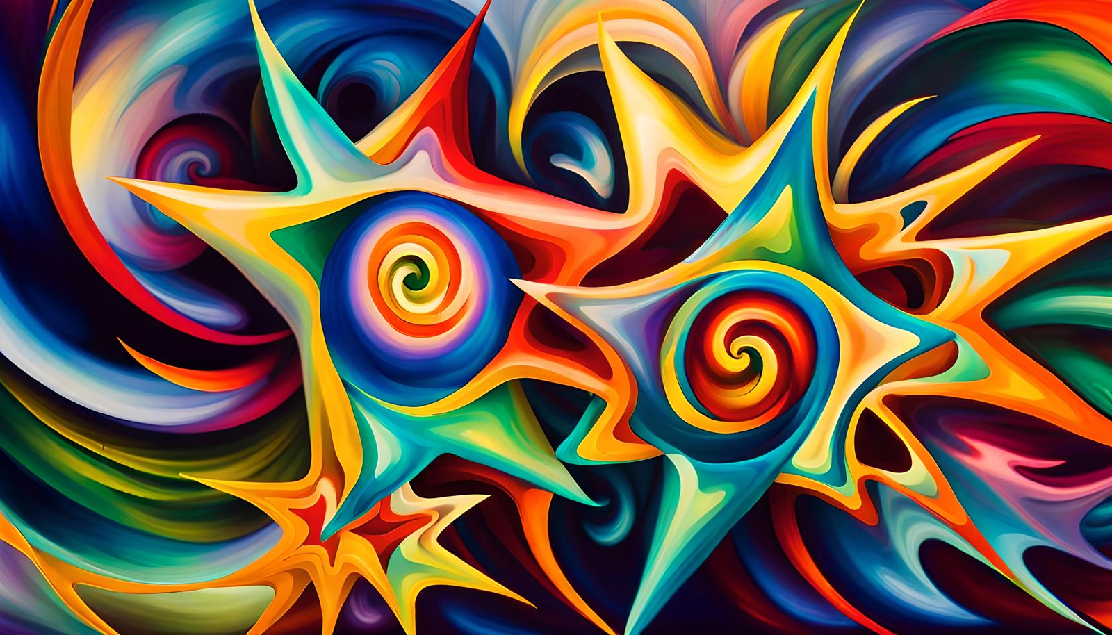 Iridescent Stars in Electromagnetic Plasma Maelstrom