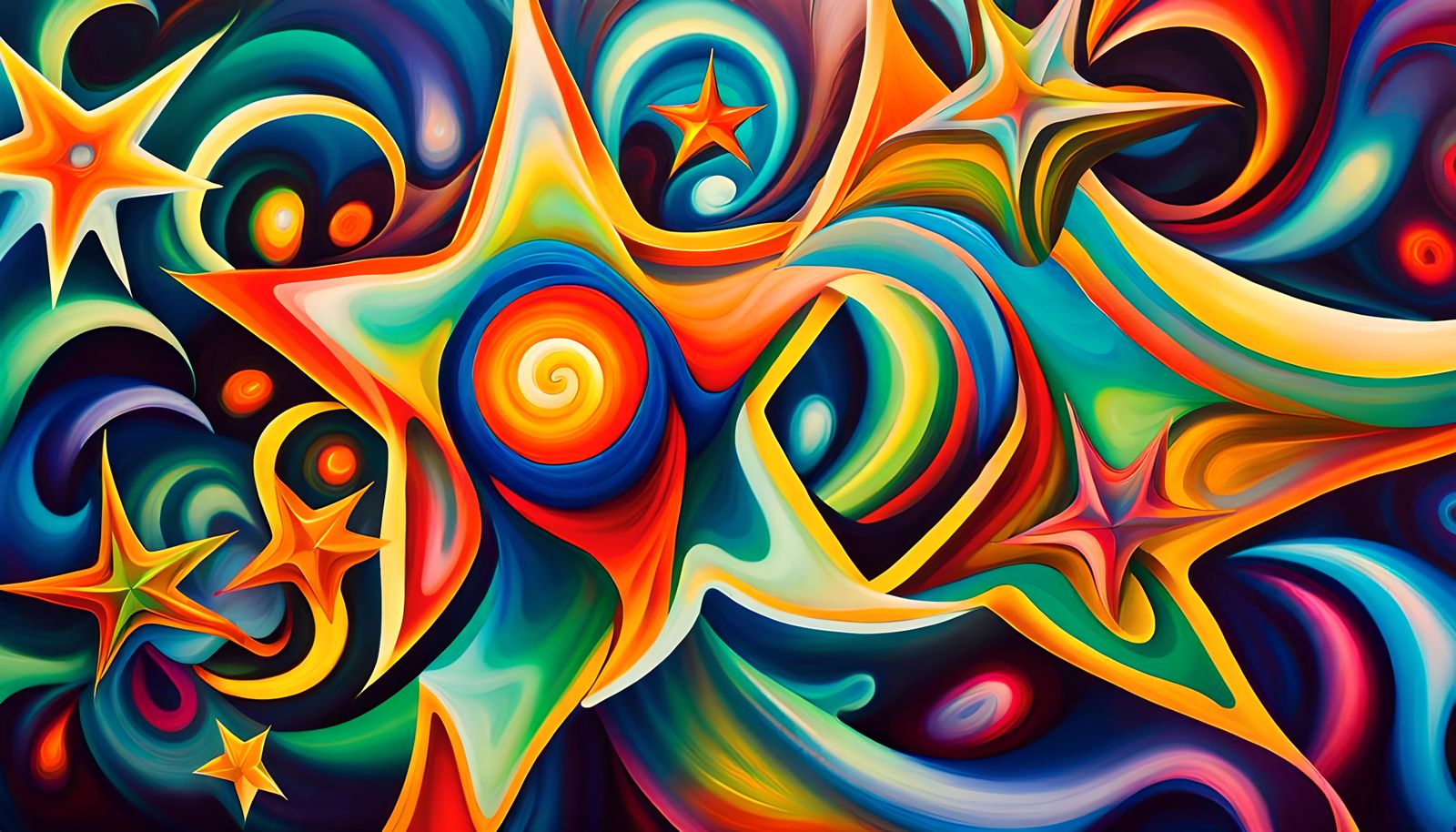 Iridescent Stars in Electromagnetic Plasma Maelstrom