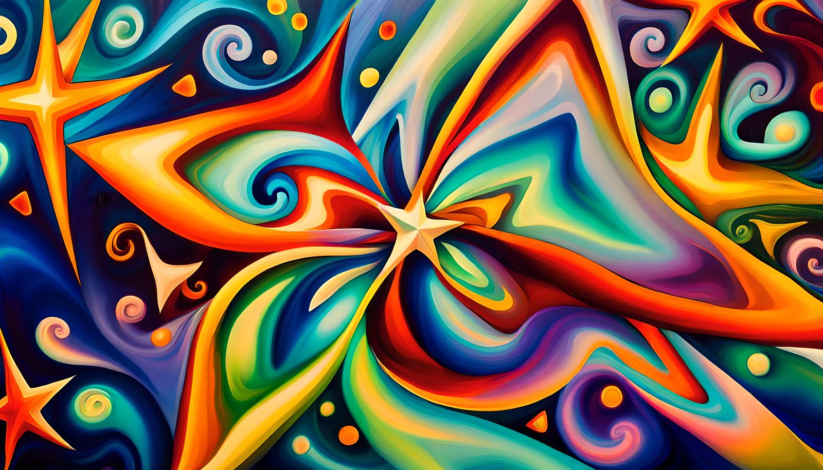 Iridescent Stars in Electromagnetic Plasma Maelstrom