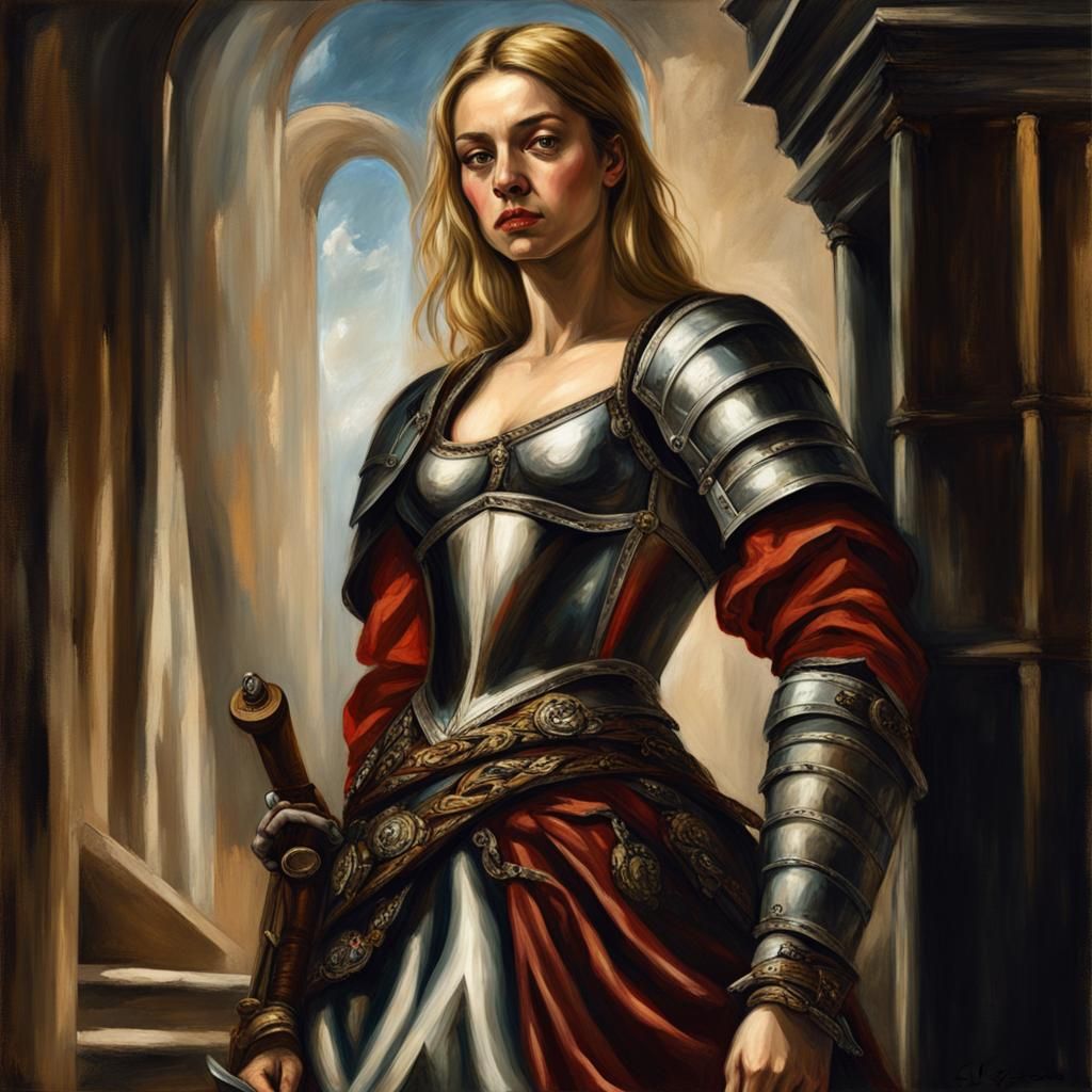 Dim Lit Castle Ready for Battle in Renaissance Style