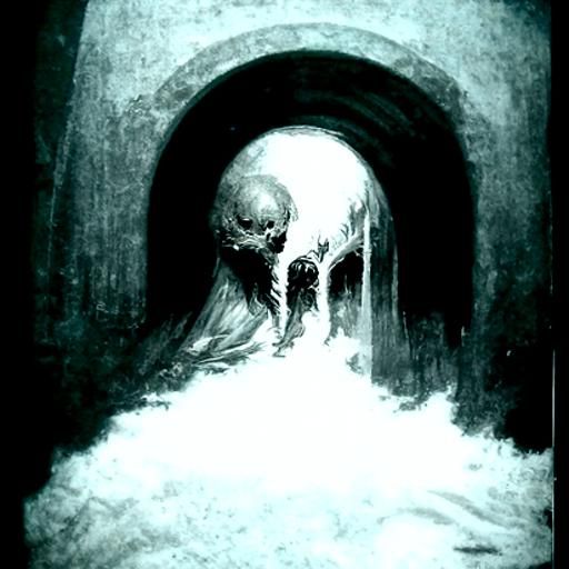 Hollow: A Horror Engraving in Doré Style