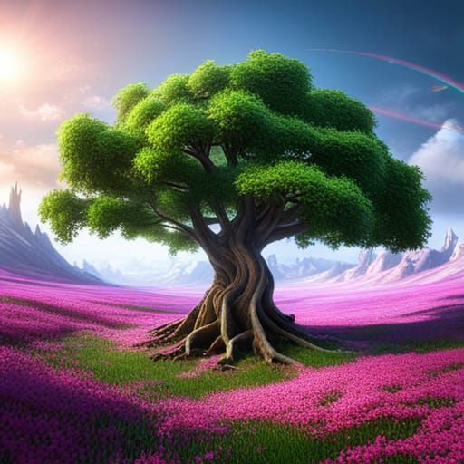 Ancient Tree in Epic Seasons, 3D Game Art