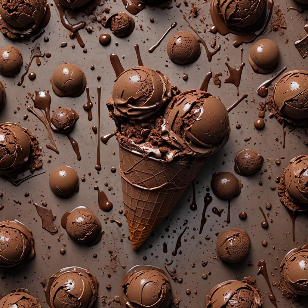 The Devil's Chocolate Ice Cream: An AI Creation