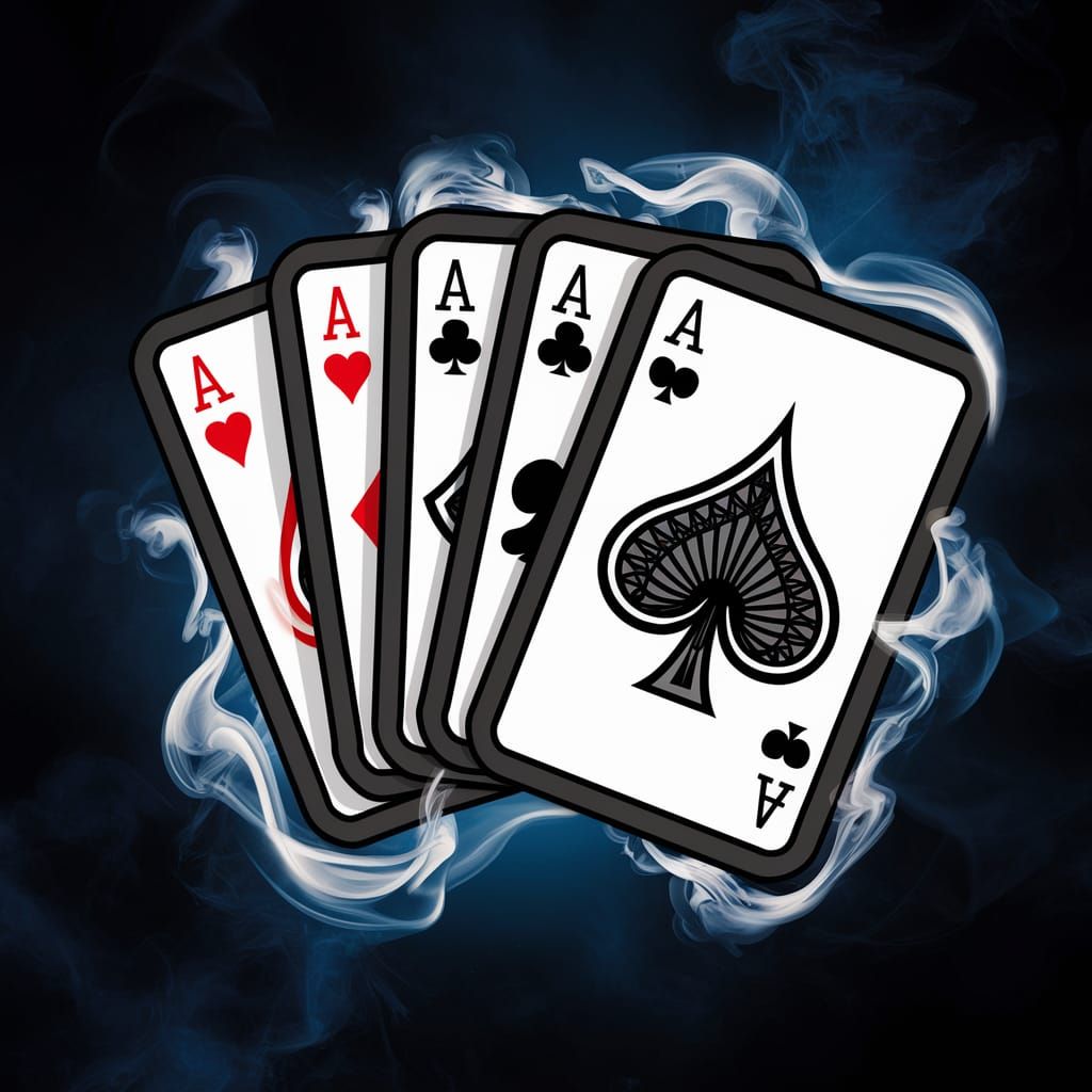 Smoking Aces Deck in Sleek Vector Illustration