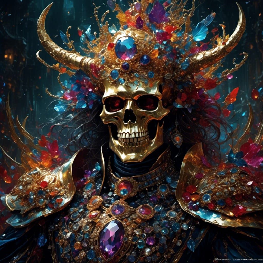 Mischievous Death: Alluring Chaos in Digital Art