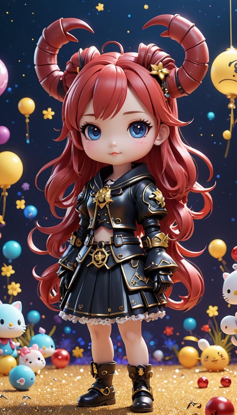 Scorpio Zodiac as Sanrio Characters in 3D