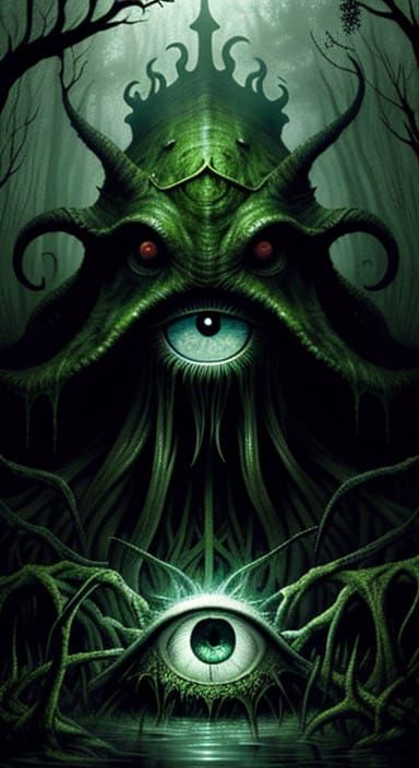 Ethereal Goddess Emerges from the Mystic Swamp