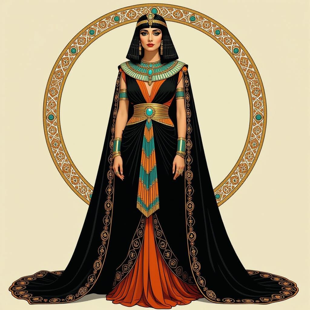Cleopatra in Art Nouveau Style