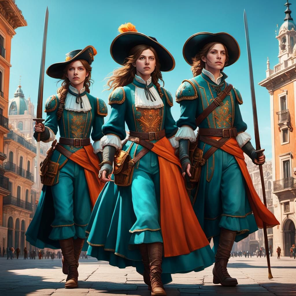 Anna Kendrick as Musketeer, Art Nouveau Concept