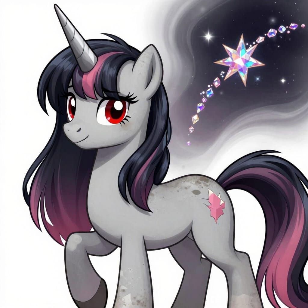 Unicorn With Crystal Shooting Star Cutie Mark