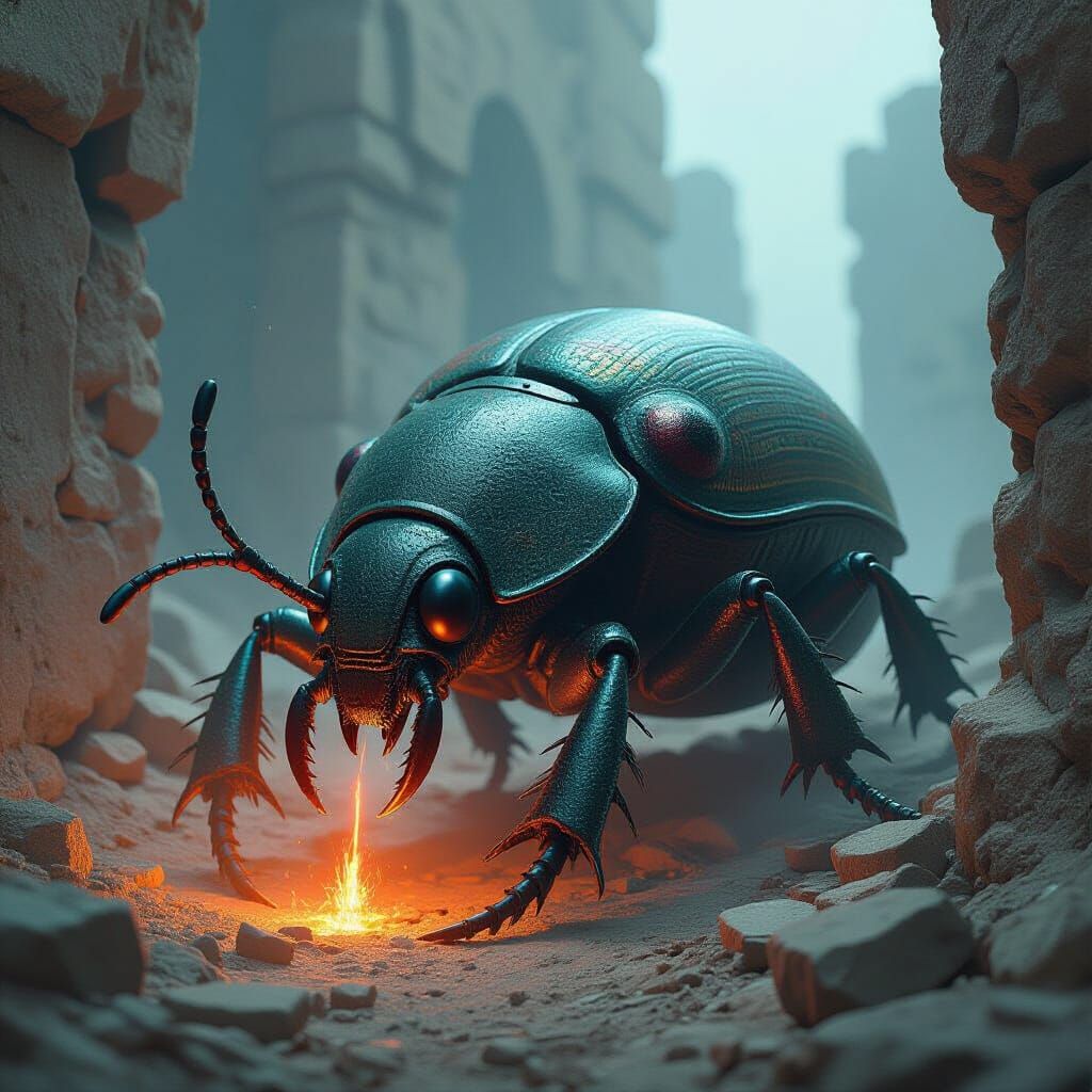 These beetles were the first creatures to dig tunnels beneat...