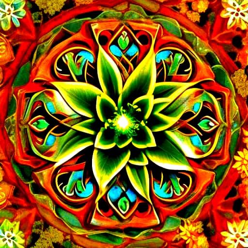 Green Leaves Absorb Light in a Vibrant Botanical Scene