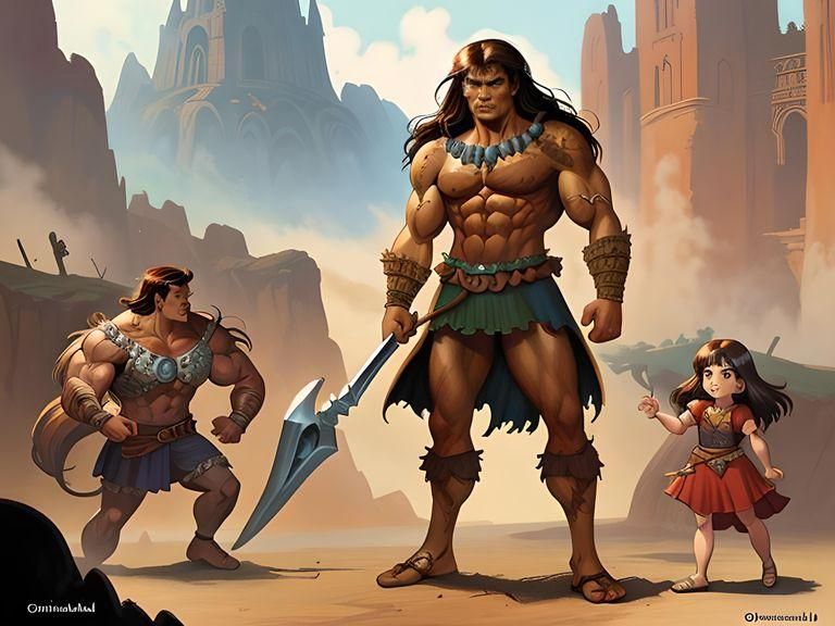 Conan the Barbarian Matte Painting