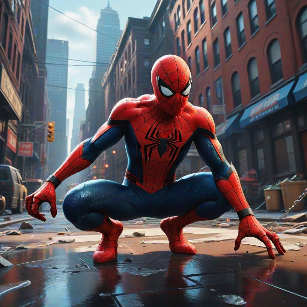 Spider-Man Day Fantasy Concept Art in Unreal Engine 5