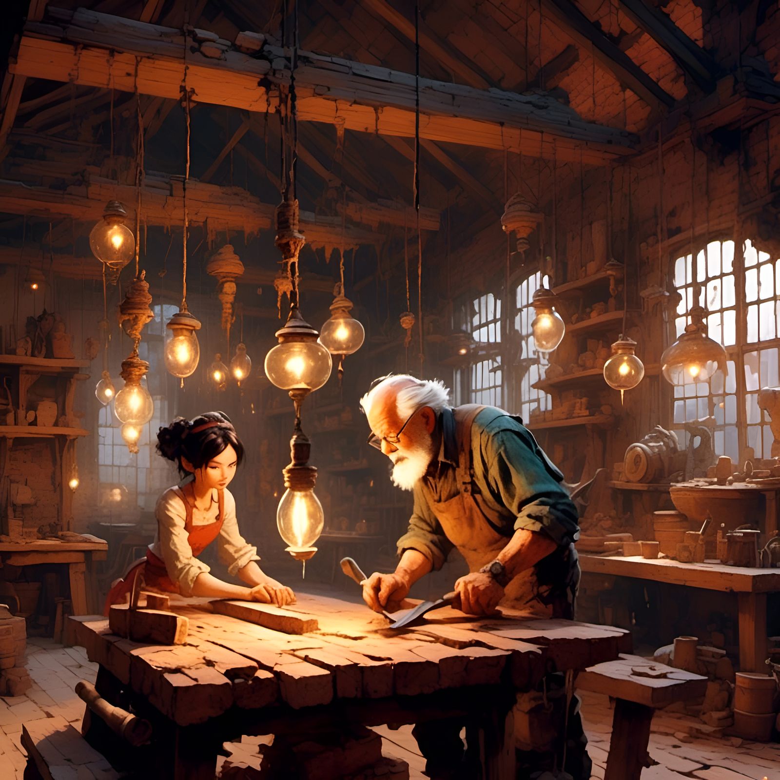 The young apprentice of Master Geppetto