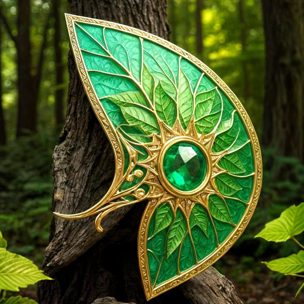 Elven Leaf Shield 1