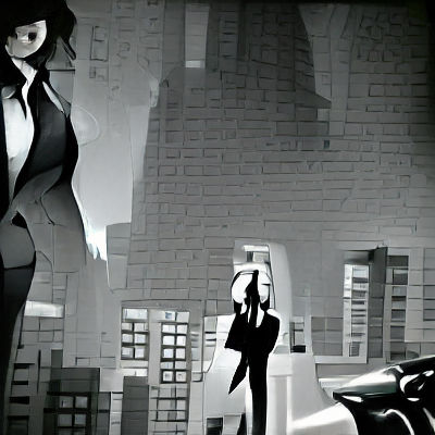 Cyberpunk Spy in a Neon Cityscape