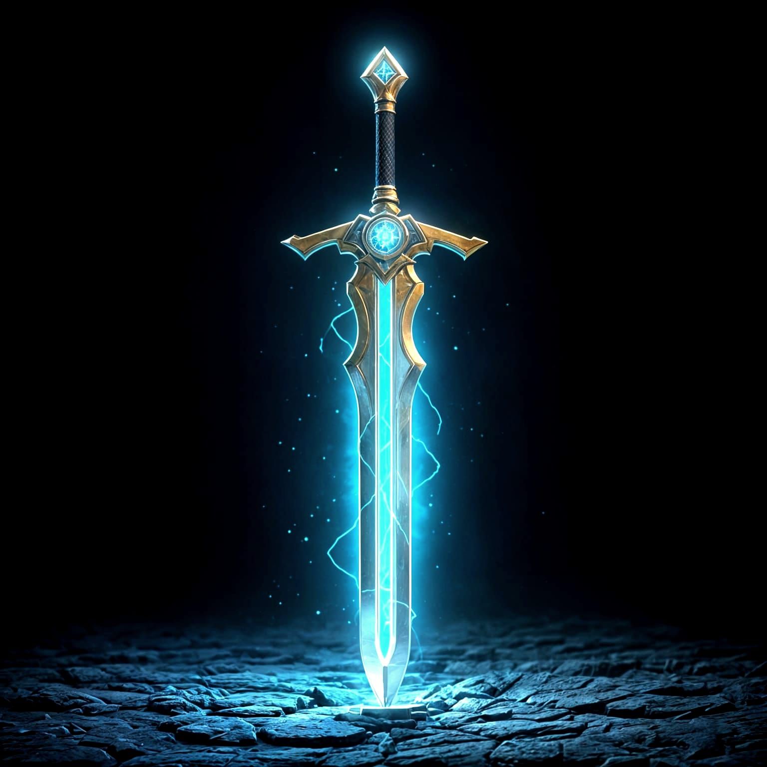 Epic Power Sword in Golden Glory