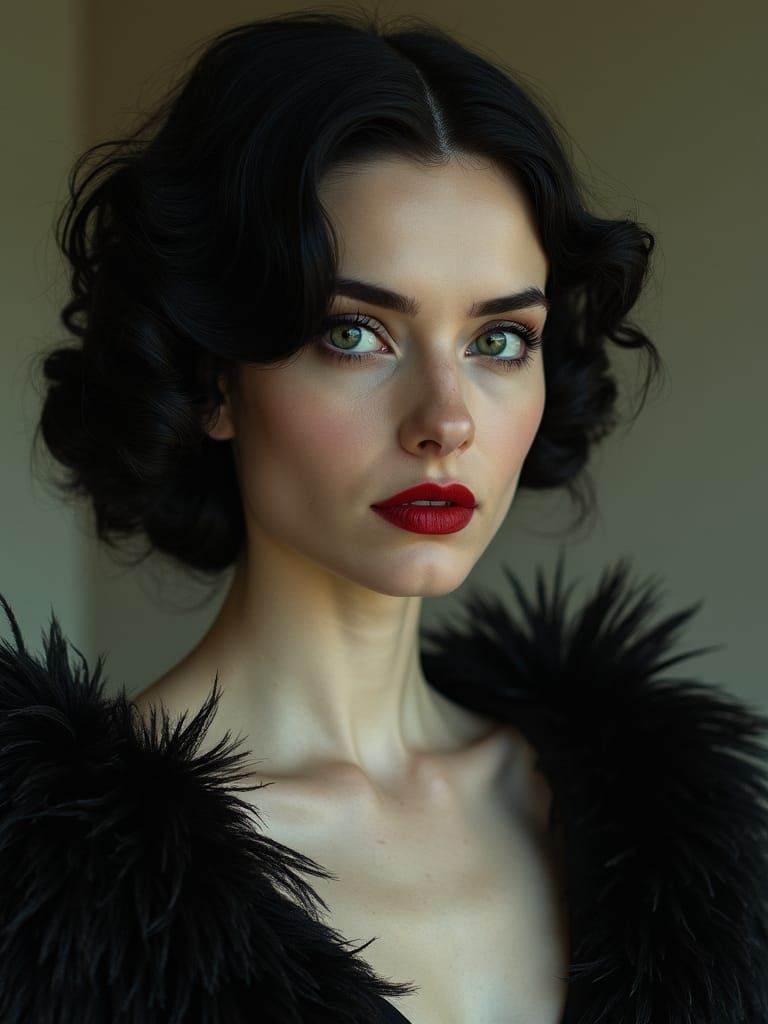 Ana de Armas as Edwardian Ghost in Glamorous Portrait