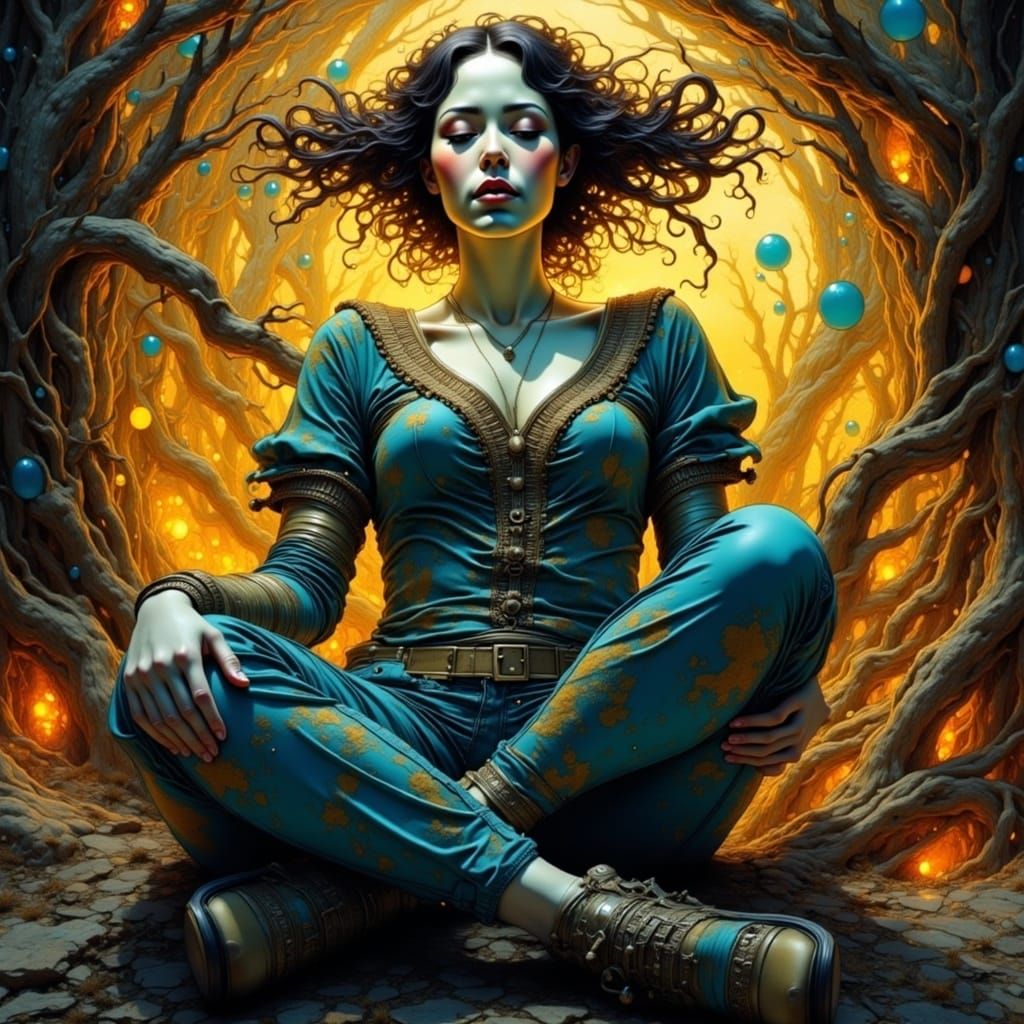 Neon Dreams in a Futuristic Metropolis