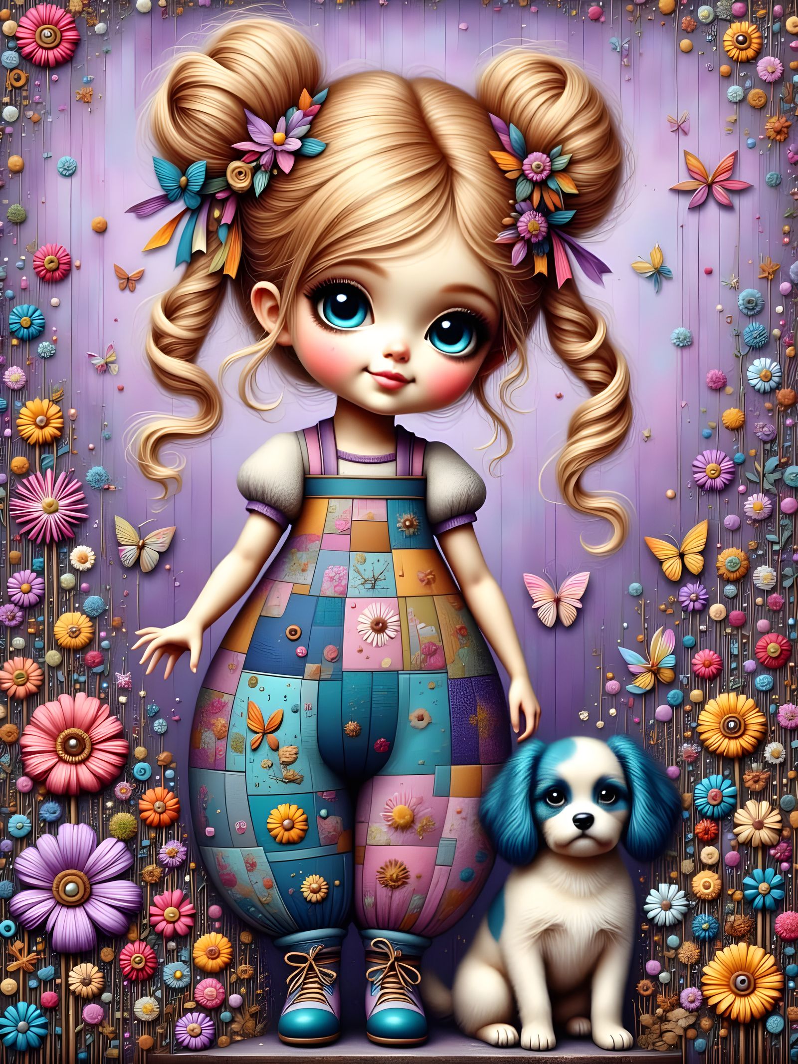 Plum & her Puppy Blueberry 🫐