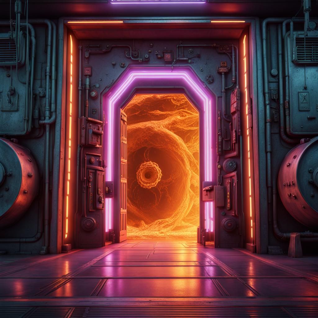 Dimensional Nuclear Energy Portal: Fantasy Concept Art