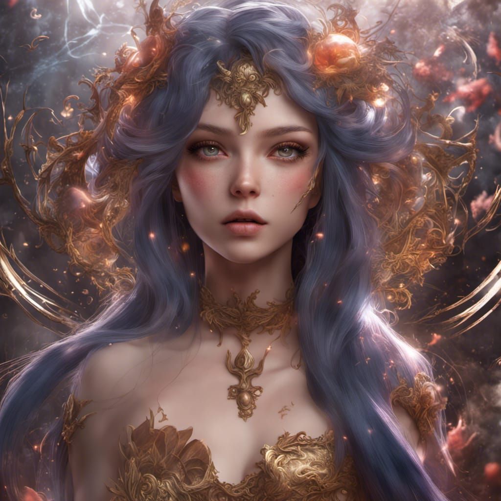 Beautiful Anime Girl in Detailed Matte Painting