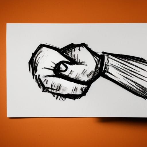 Detailed Hand Sketch on Paper: Professional Photography