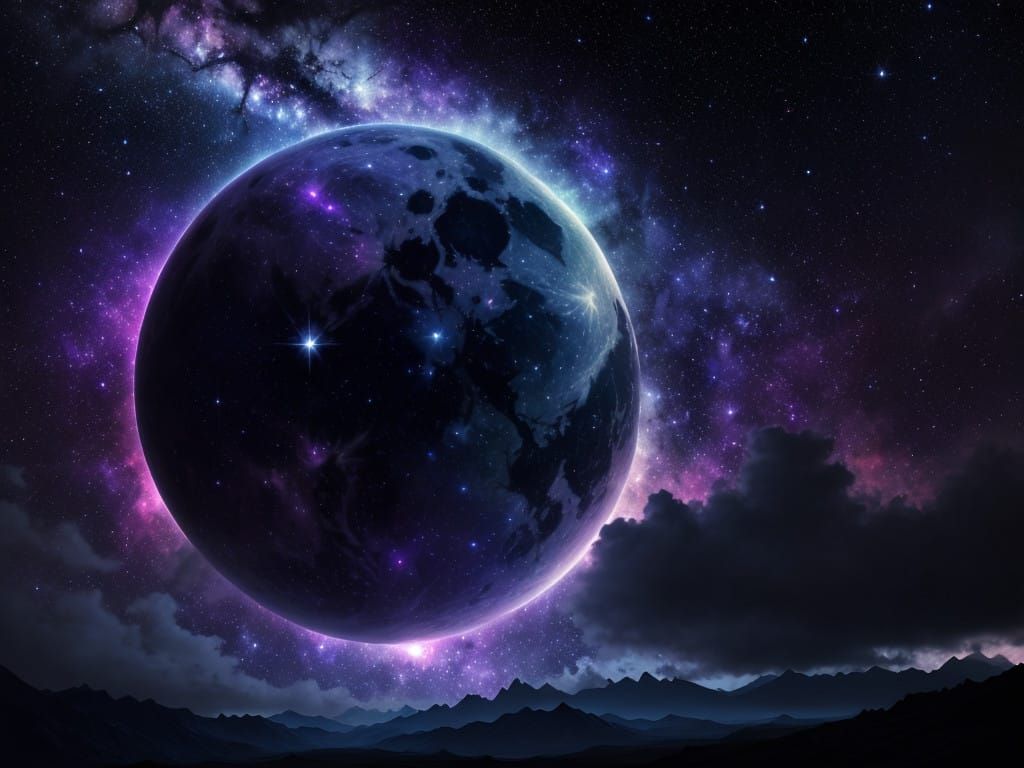 Epic Celestial Dream in a Vibrant Digital Matte Painting
