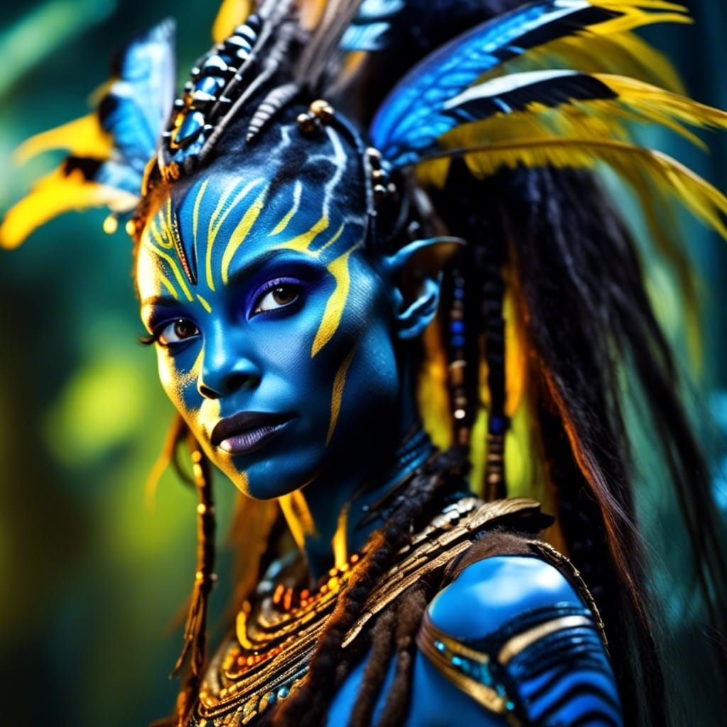 Na'vi Princess in Dreamy Impressionistic Style