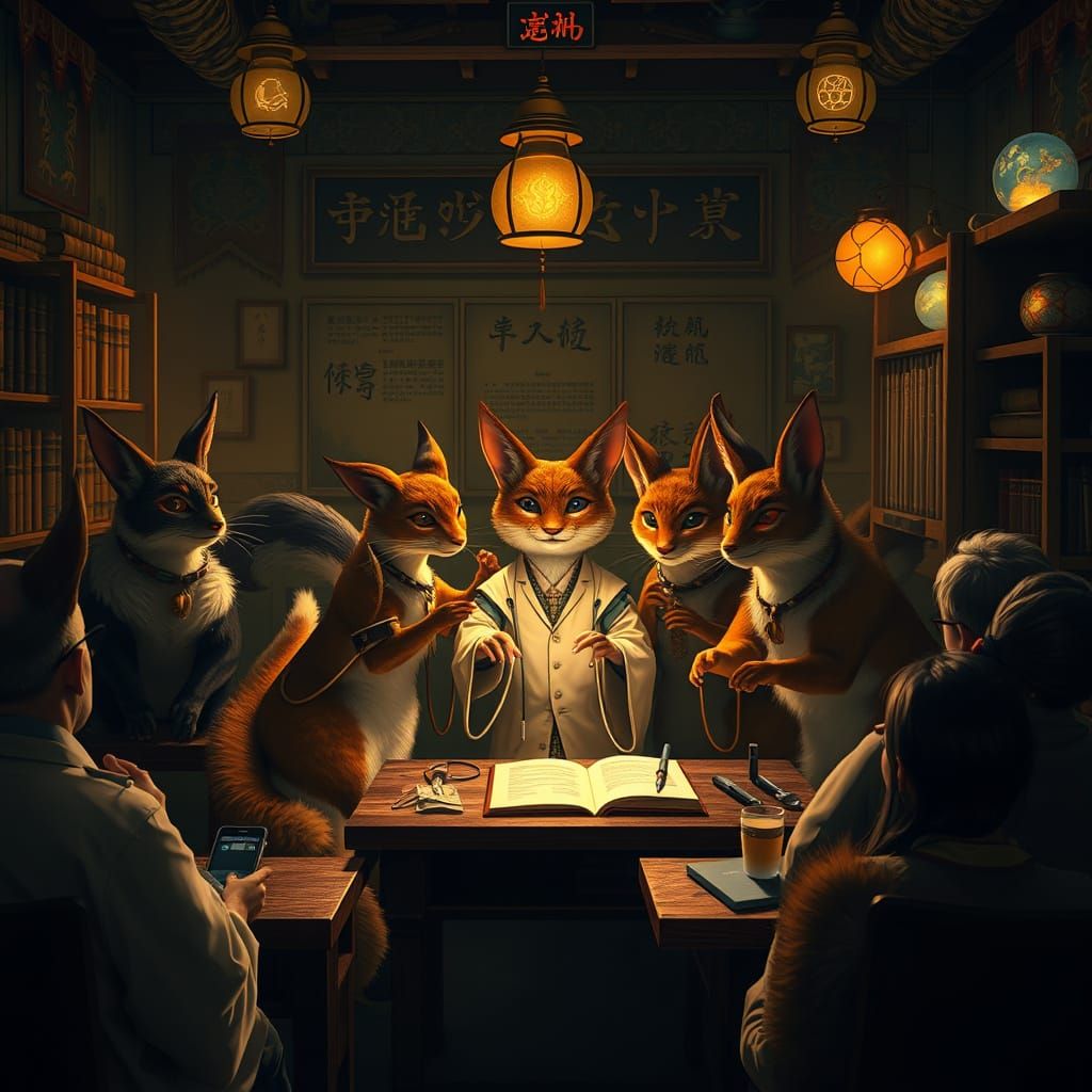 Mystical Kitsunes Teach Advanced First Aid in a Dreamlike Cl...