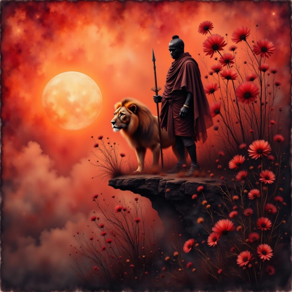 Masai Warrior . D...