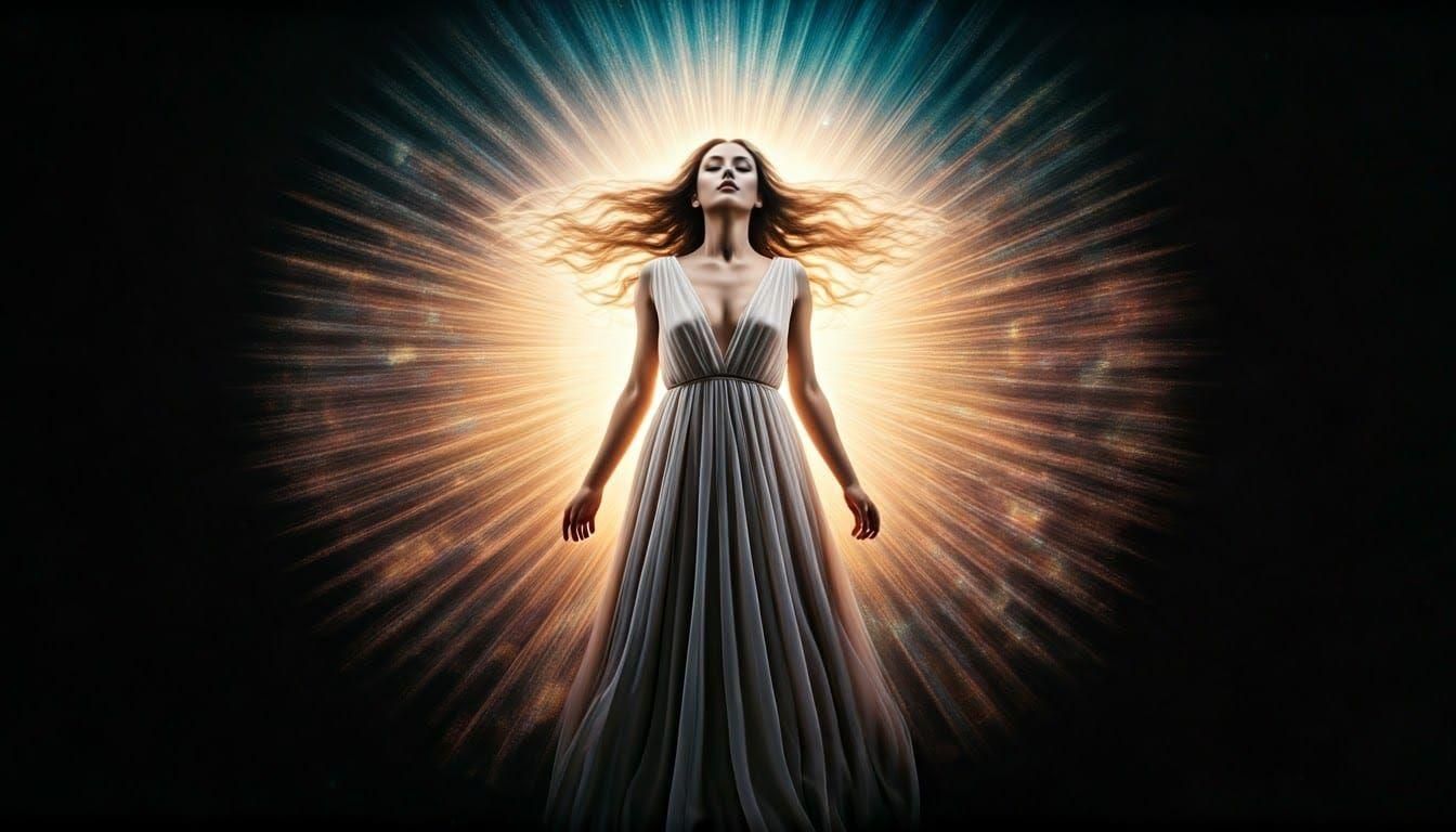 Abstract Impressionism Double Exposure Portrait